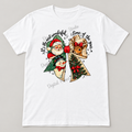 Most Wonderful Time of the Year – Green Bow white shirt, small centered design and faded watermark