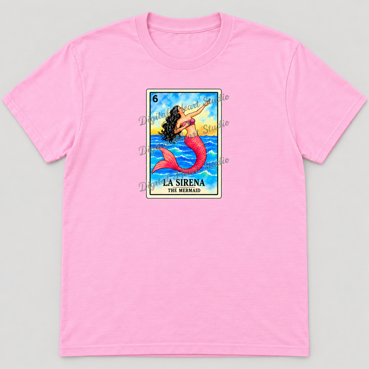 La Sirena – The Mermaid small centered print, faded watermark preview
