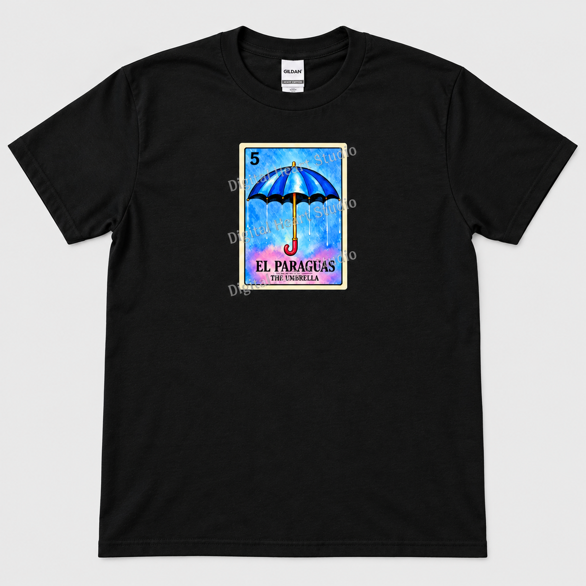 El Paraguas – The Umbrella small centered print, faded watermark preview